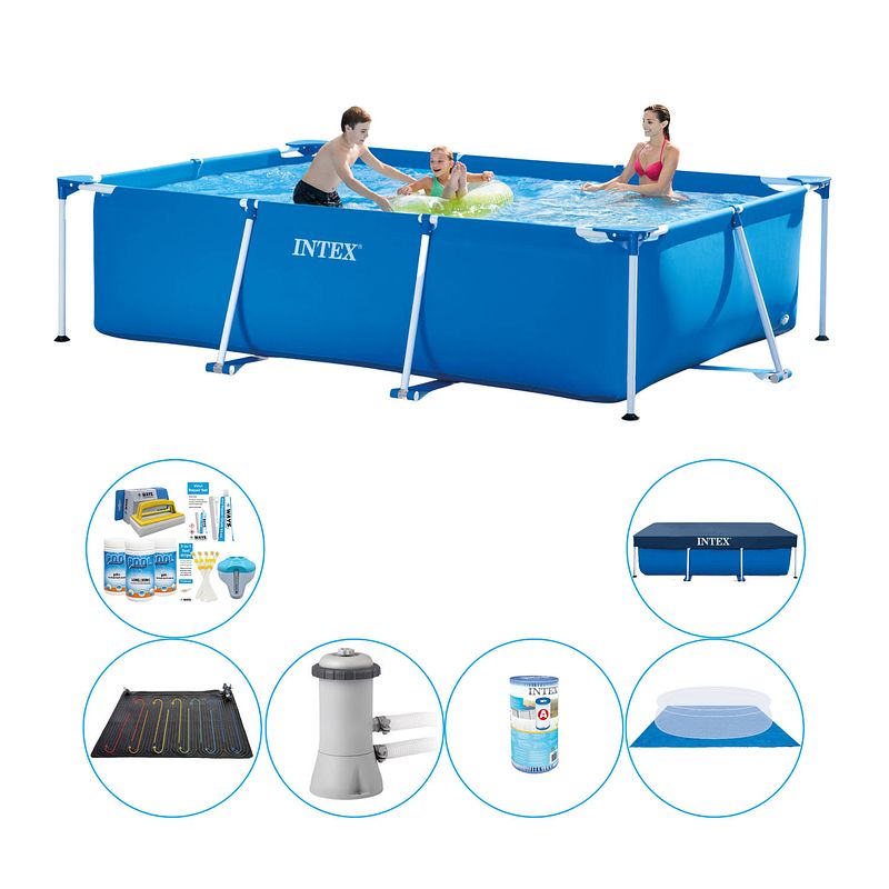 Foto van Intex frame pool rechthoekig 300x200x75 cm - zwembad plus accessoires