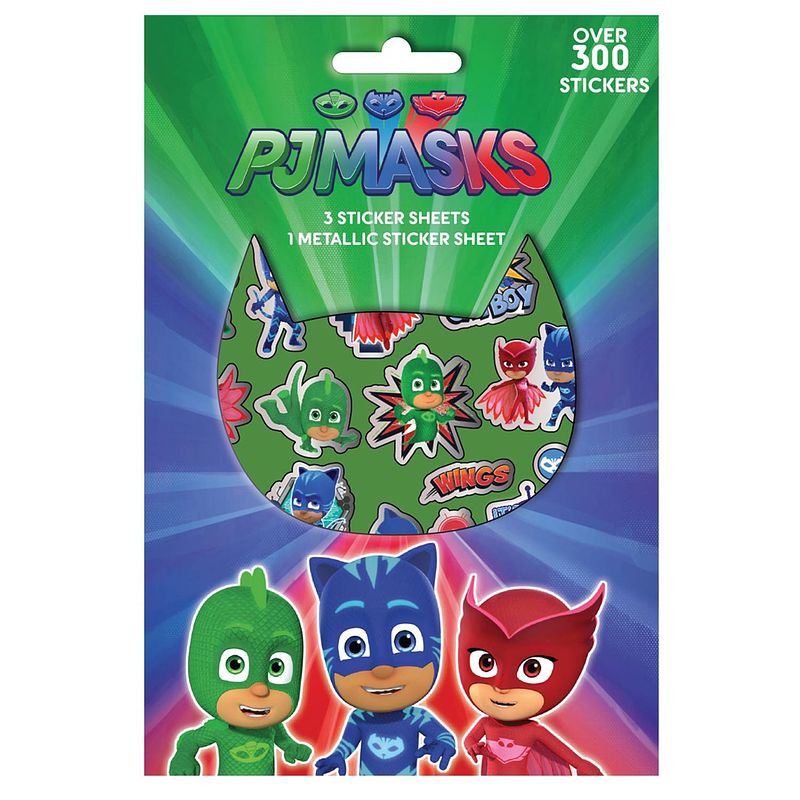 Foto van Diakakis stickervellen pj masks jongens 14,5 x 21,5 cm 4 stuks