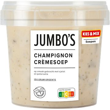 Foto van Jumbo'ss champignon cremesoep 500g aanbieding bij jumbo | 2 voor 5.50