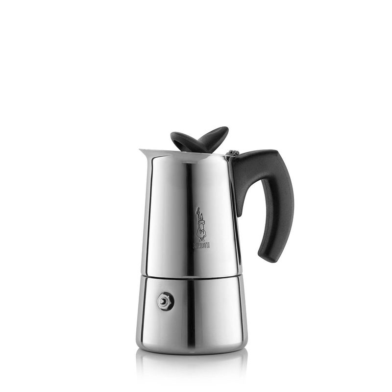 Foto van Bialetti musa espressomaker - 4 kops - roestvrijstaal