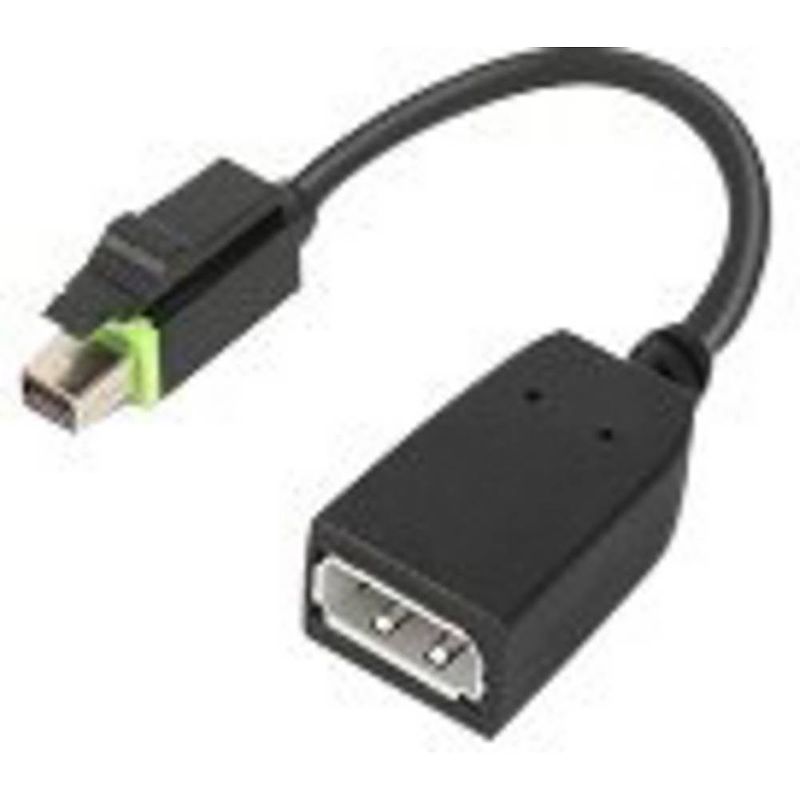 Foto van Lenovo 4x90q93975 mini-displayport adapter [1x - 1x displayport] zwart