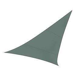 Foto van Perel schaduwzeil driehoekig 3,6 m groen grijs