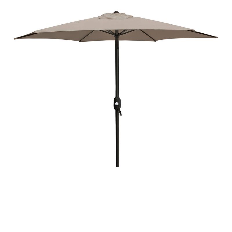 Foto van 4goodz aluminium parasol 300 cm met opdraaimechanisme - taupe