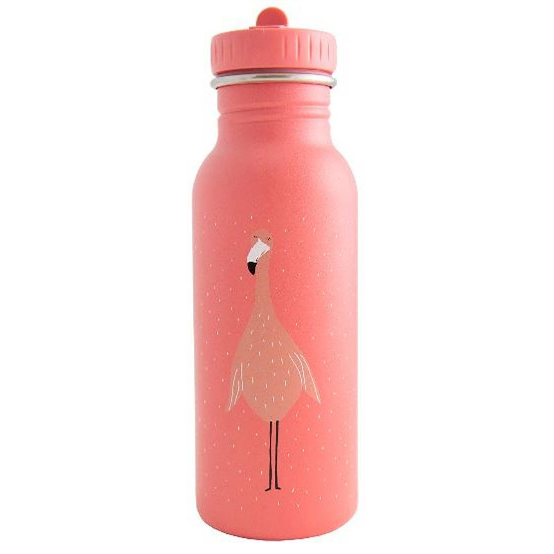 Foto van Trixie drinkbeker mrs. flamingo junior 500 ml rvs roze