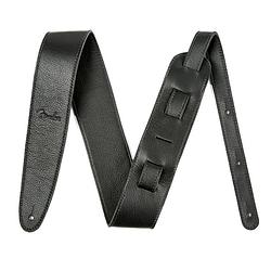 Foto van Fender artisan crafted leather strap 2.5 inch gitaarband zwart