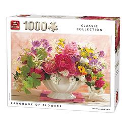 Foto van King puzzel classic collection language of flower - 1000 stukjes
