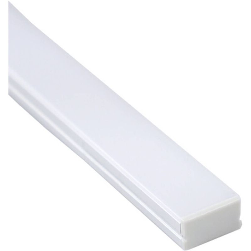 Foto van Aluminium profiel 15 pack - sanola alu - trapverlichtingstrip - 15 treden - 80cm - mat wit