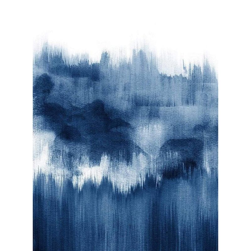 Foto van Wizard+genius brush strokes blue vlies fotobehang 192x260cm 4-banen