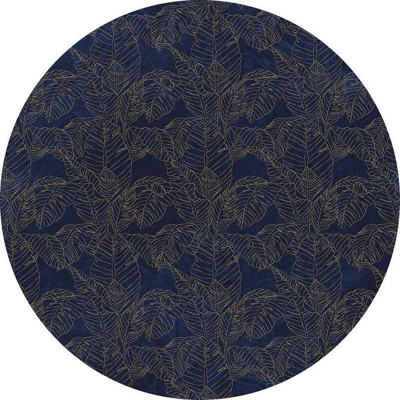 Foto van Komar royal blue vlies zelfklevend fotobehang 125x125cm rond