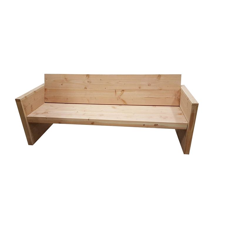 Foto van Wood4you - tuinbank vlieland - 'sdoe het zelf's bouwpakket douglas 180lx72hx57d cm