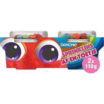 Foto van Danone af en toetje yoghurt sprinklins 2 x 110g bij jumbo