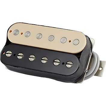 Foto van Gibson 498t - hot alnico (zebra) bridge humbucker element voor brug positie