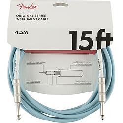 Foto van Fender original cables instrumentkabel 4.5m blauw 6.3mm recht