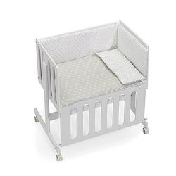 Foto van Interbaby babywieg/co-sleeper star 90 x 55 cm hout beige/wit