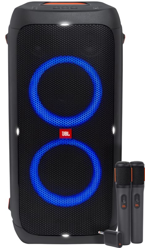 Foto van Jbl partybox 310 + draadloze microfoonset