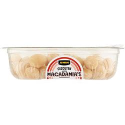 Foto van Jumbo gezouten macadamia'ss 90g aanbieding bij jumbo | cup of zak a 110350 gram