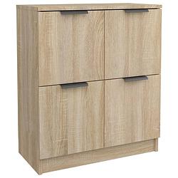 Foto van Vidaxl dressoir 60x30x70 cm bewerkt hout sonoma eikenkleurig