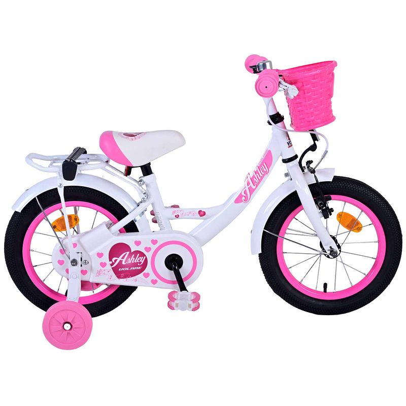 Foto van Volare ashley kinderfiets - meisjes - 14 inch - wit