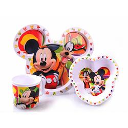 Foto van Mickey mouse kinder servies 3 delig - serviessets