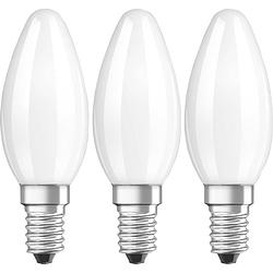 Foto van Osram 4058075819375 led-lamp energielabel e (a - g) e14 kaars 4 w = 40 w warmwit (ø x l) 35 mm x 100 mm filament / retro-led 3 stuk(s)