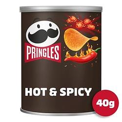 Foto van Pringles hot & spicy chips 40g bij jumbo