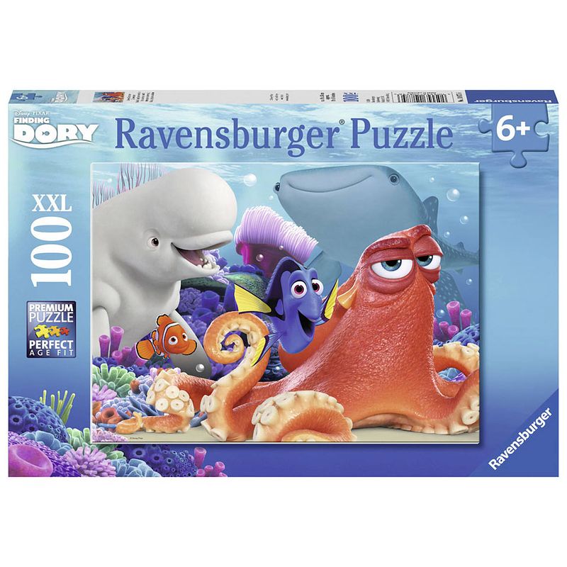 Foto van Ravensburger puzzel disney finding dory avonturen - 100 stukjes
