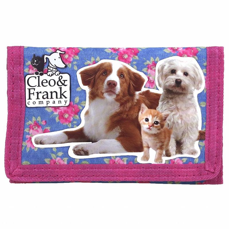 Foto van Cleo & frank kat en hond - portemonnee - 12 cm - multi