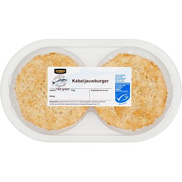 Foto van Jumbo kabeljauw burger 170g