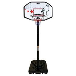 Foto van Avento basketbalstandaard 200-305 cm pe zwart/wit/rood
