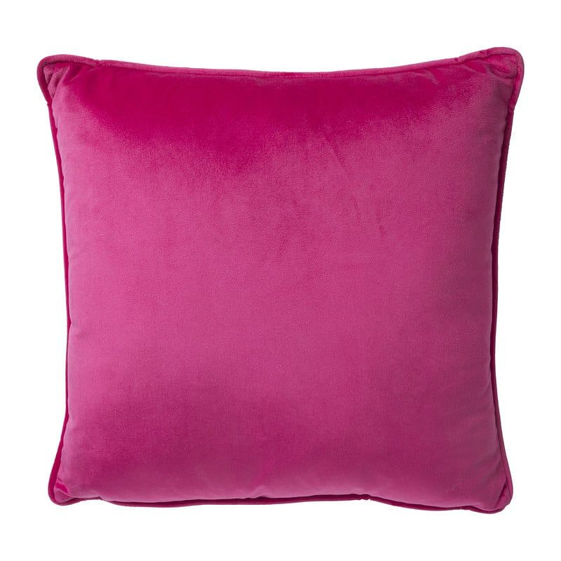 Foto van Kussen velvet - fuchsia - 45x45 cm