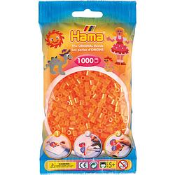 Foto van Hama strijkkralen hama 1000 stuks oranje neon