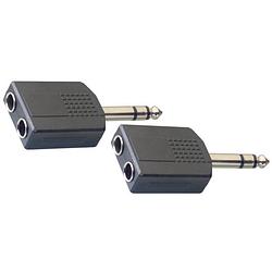 Foto van Stagg ac-pms2pfh 6.3 mm stereo male - 2x stereo female (2 stuks)