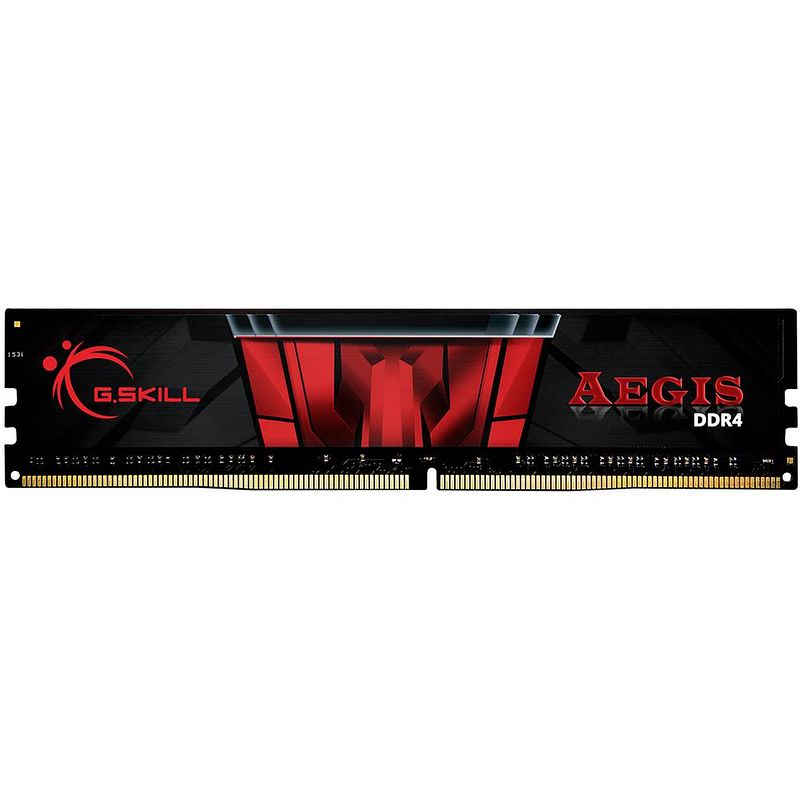 Foto van G.skill aegis werkgeheugenmodule voor pc ddr4 8 gb 1 x 8 gb non-ecc 3200 mhz 288-pins dimm cl16-18-18-38 f4-3200c16s-8gis