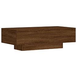 Foto van Vidaxl salontafel 100x49,5x31 cm bewerkt hout bruineikenkleurig