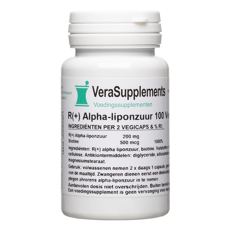 Foto van Verasupplements r+ alfa-liponzuur capsules