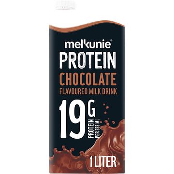 Foto van Melkunie protein chocolate flavoured milk drink 1l bij jumbo