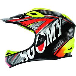 Foto van Suomy helm jumper carbon unisex zwart/rood/geel maat 60-61 cm