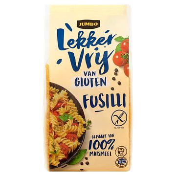 Foto van Jumbo lekker vrij van gluten fusilli 500g