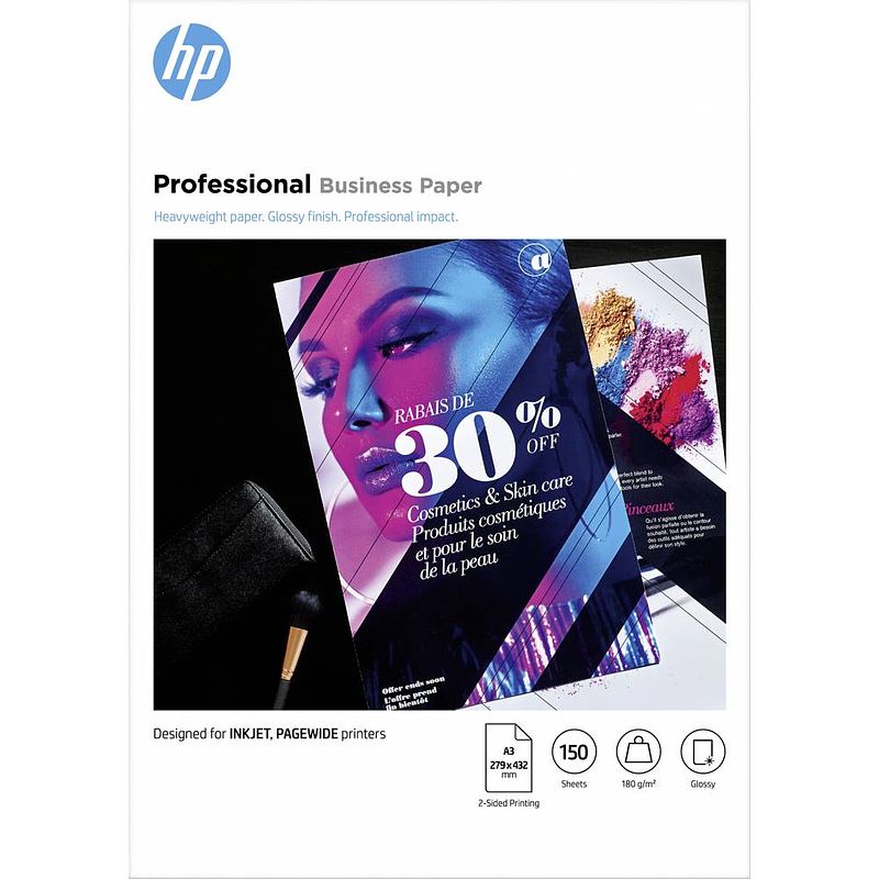 Foto van Hp professional 7mv84a fotopapier din a3 180 g/m² 1 stuk(s) glanzend