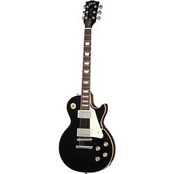 Foto van Gibson original collection les paul standard 60s plain top ebony elektrische gitaar met koffer