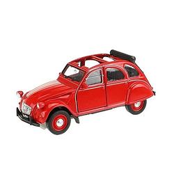 Foto van Modelauto citroen 2cv rood - schaal 1:36 - speelgoed auto schaalmodel
