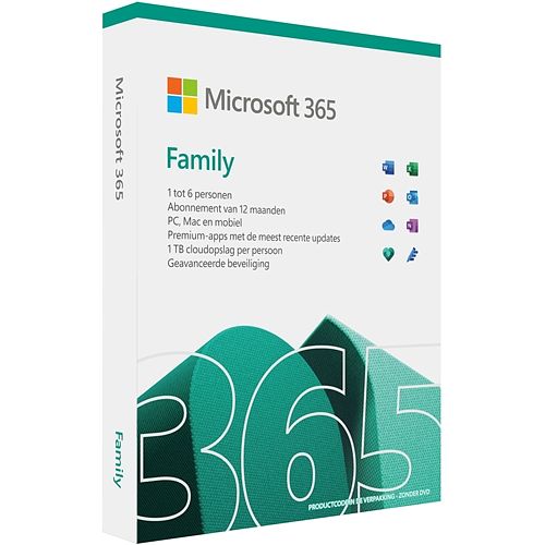 Foto van Microsoft office 365 family (12 maanden)