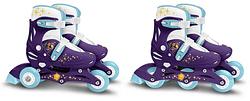 Foto van Disney wish 2 in 1 tri & inline skates semi softboot paars maat 27 30