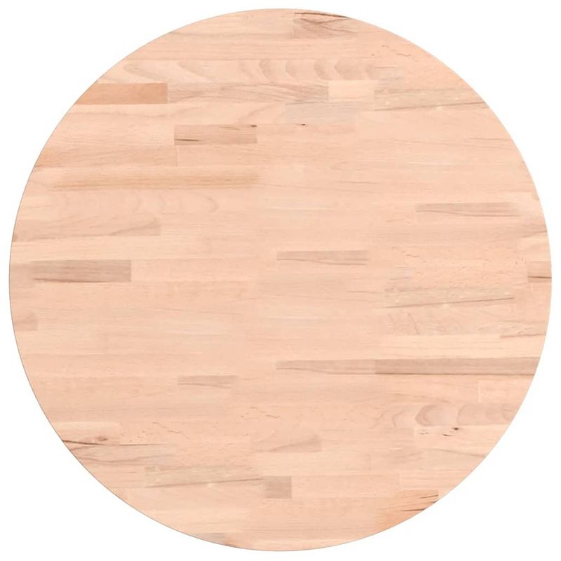 Foto van Vidaxl tafelblad rond ??50x1,5 cm massief beukenhout