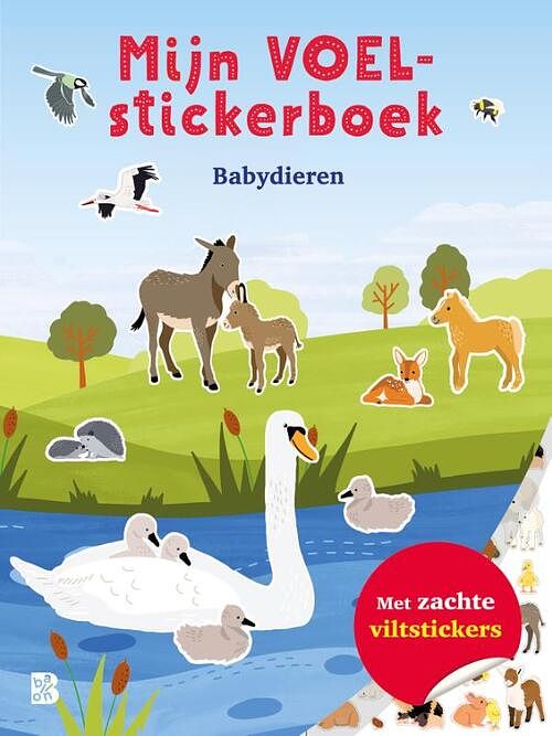 Foto van Mijn voelstickerboek babydieren - paperback (9789403227368)