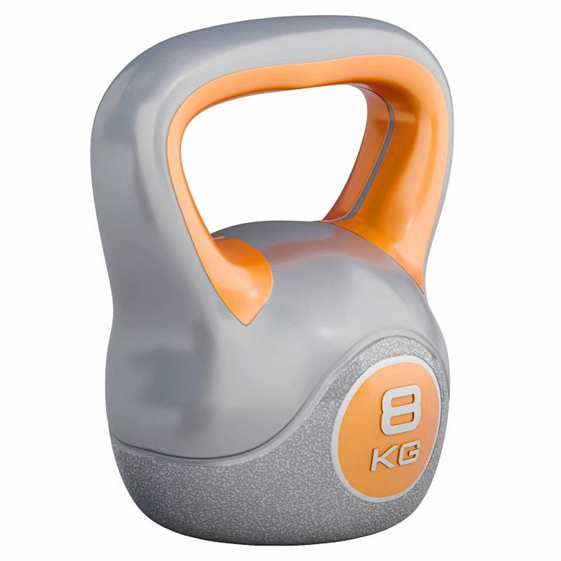 Foto van Gorilla sports kettlebell - kunststof trendy - 8 kg