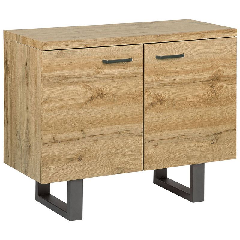 Foto van Beliani timber - sideboard-lichte houtkleur-mdf