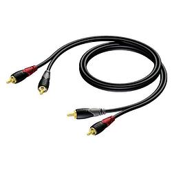 Foto van Procab cla800 classic 2x rca male - 2x rca male kabel 20m