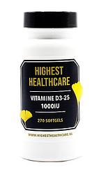 Foto van Highest healthcare vitamine d3-25 1000iu softgels