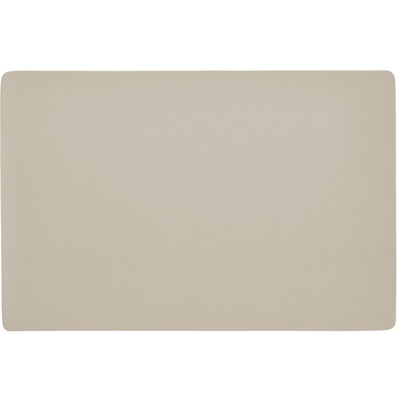 Foto van 1x placemats lederlook - 45 x 30 cm - creme - placemats